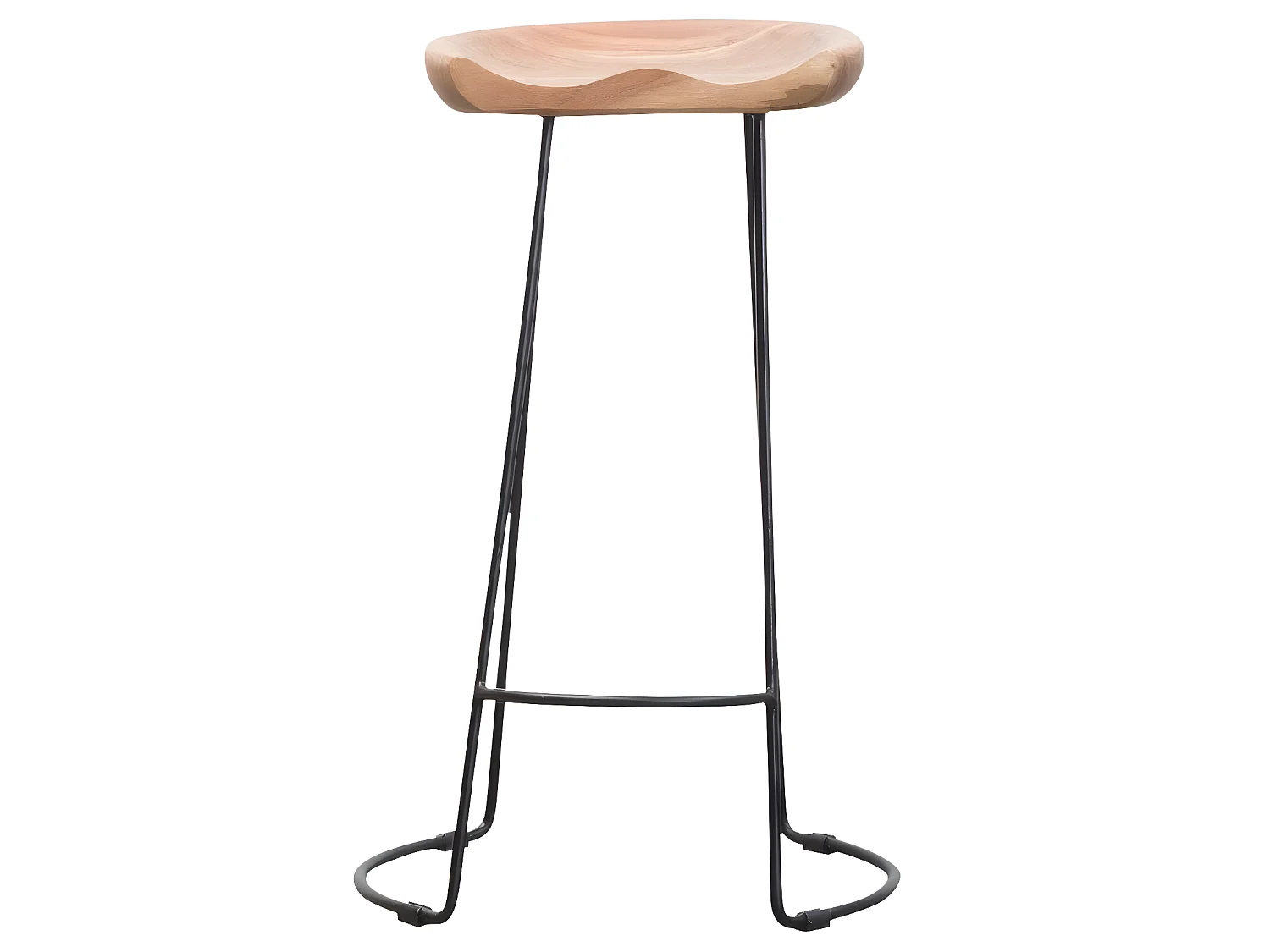 Tabouret de bar en bois d'acacia Havana
