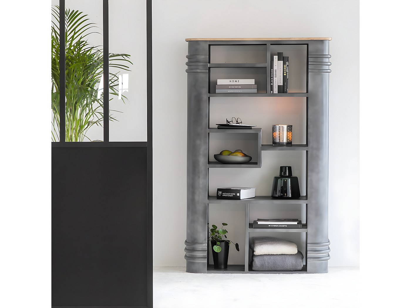 Bibliothèque arrondie en métal Locker