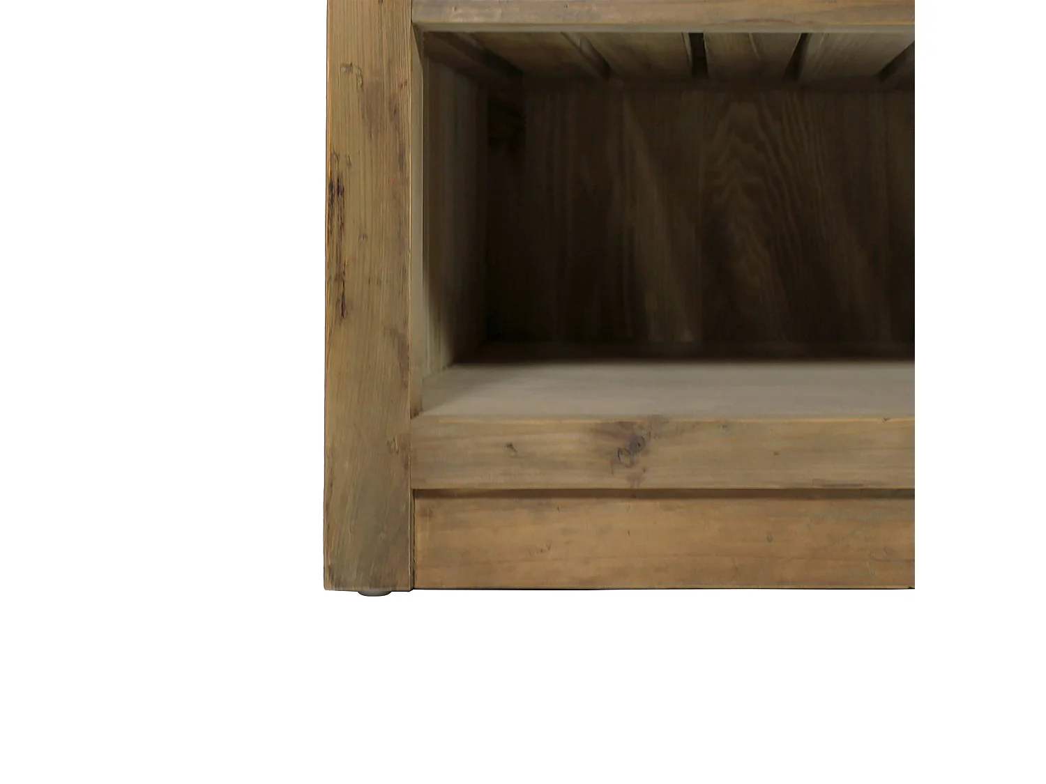 Meuble bas de cuisine 2 tiroirs + 1 étagère Champêtre