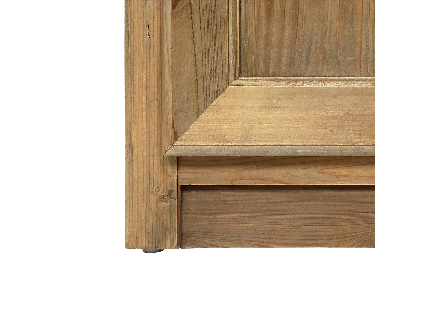 Meuble bas de cuisine 1 porte poignées frigo Champêtre