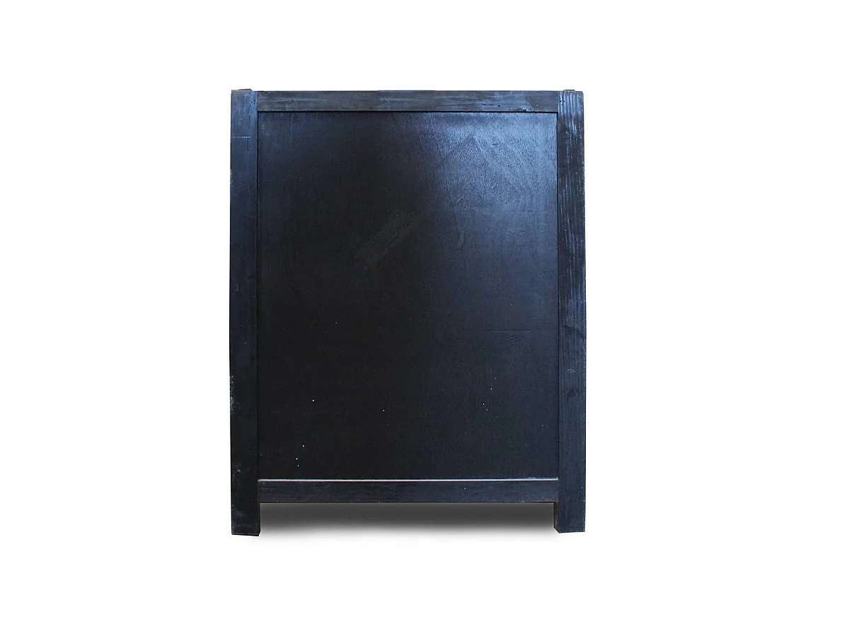 Mueble bajo de cocina de madera reciclada con 2 cajones y 1 puerta - Estilo campestre