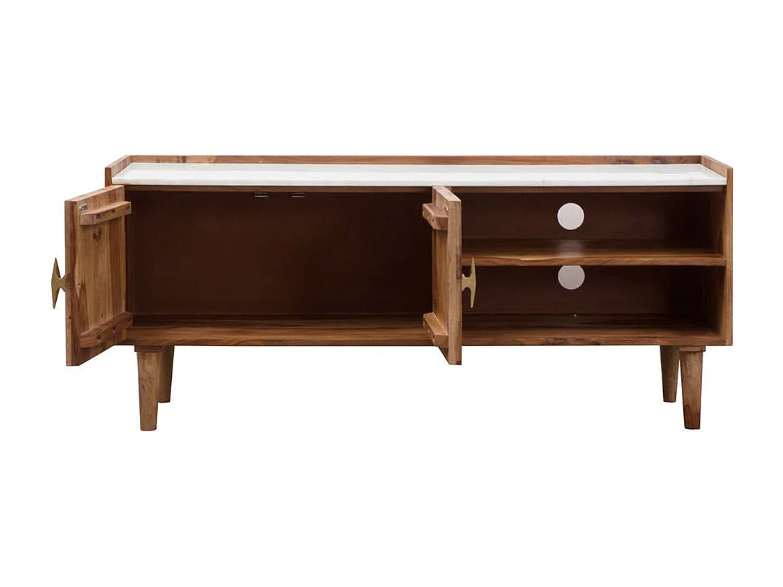 Meuble TV en bois d'acacia Naxos