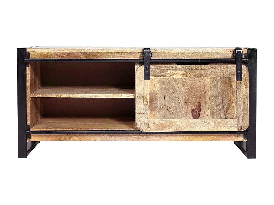 Meuble TV en bois de manguier 120 cm New-York