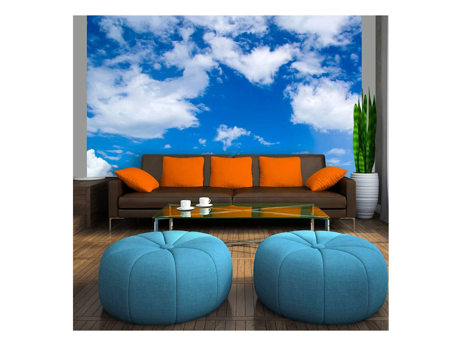 Papier peint à ciel ouvert - 350 x 270 cm