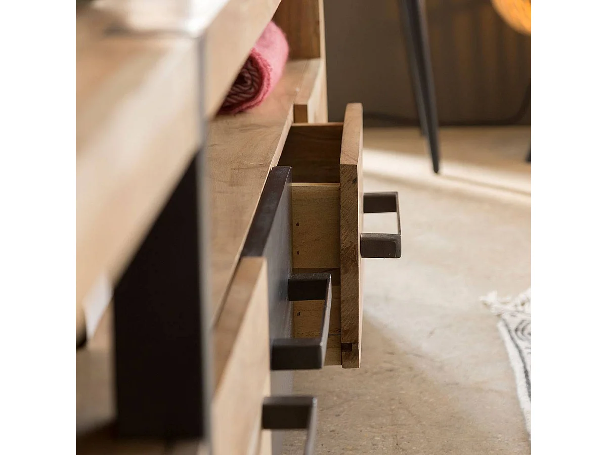 Meuble TV en bois d'acacia Praia