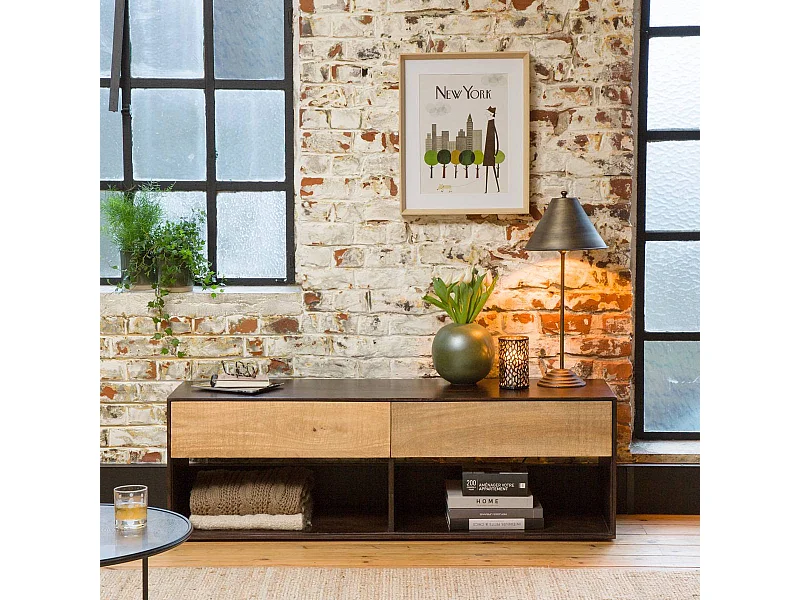 Meuble TV en bois de manguier Harry