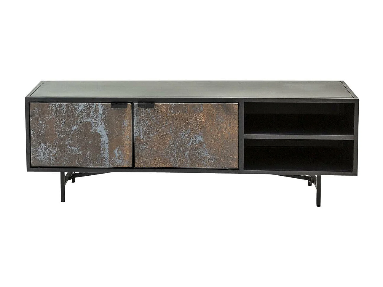 Meuble TV en métal industriel Claudine