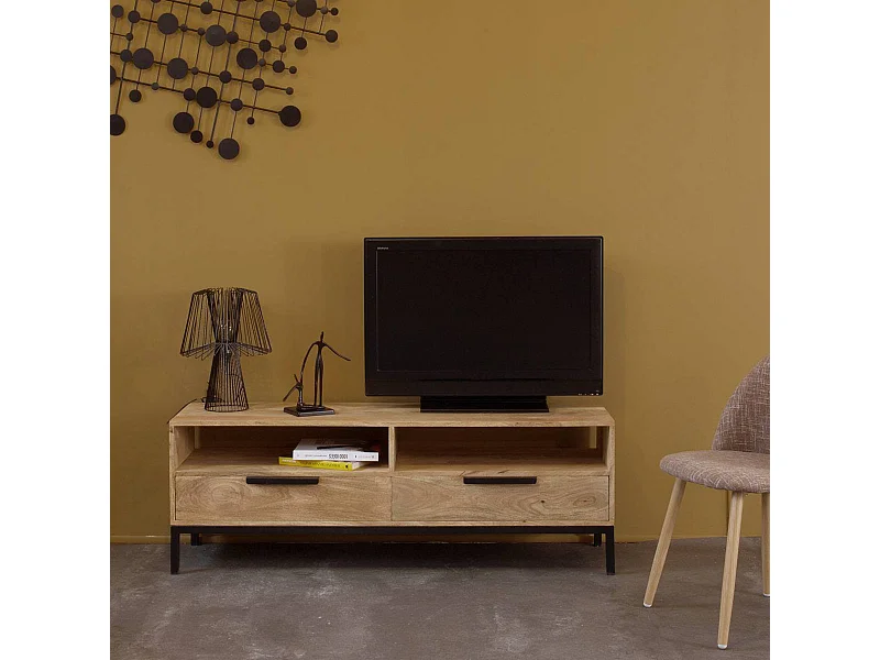 Meuble TV en bois de manguier Pia