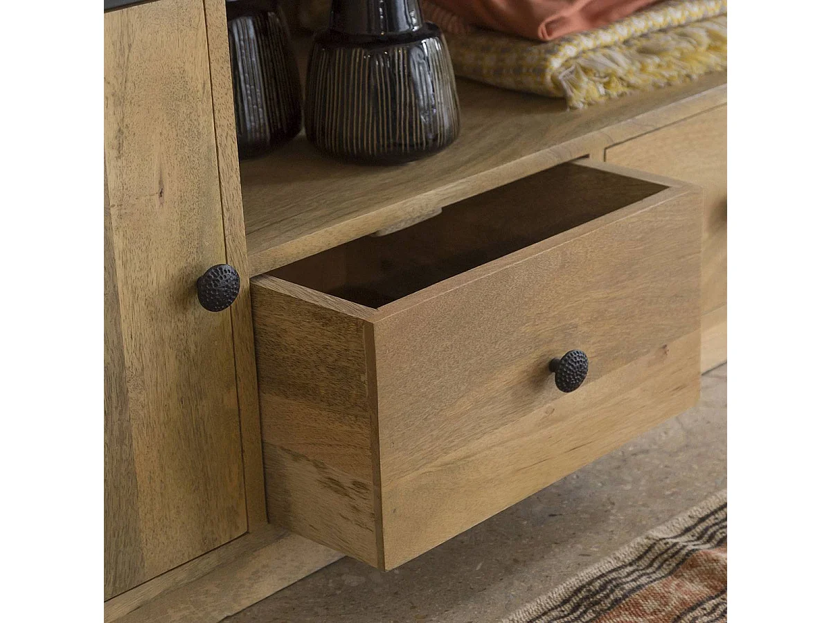 Meuble TV en bois de manguier Riga