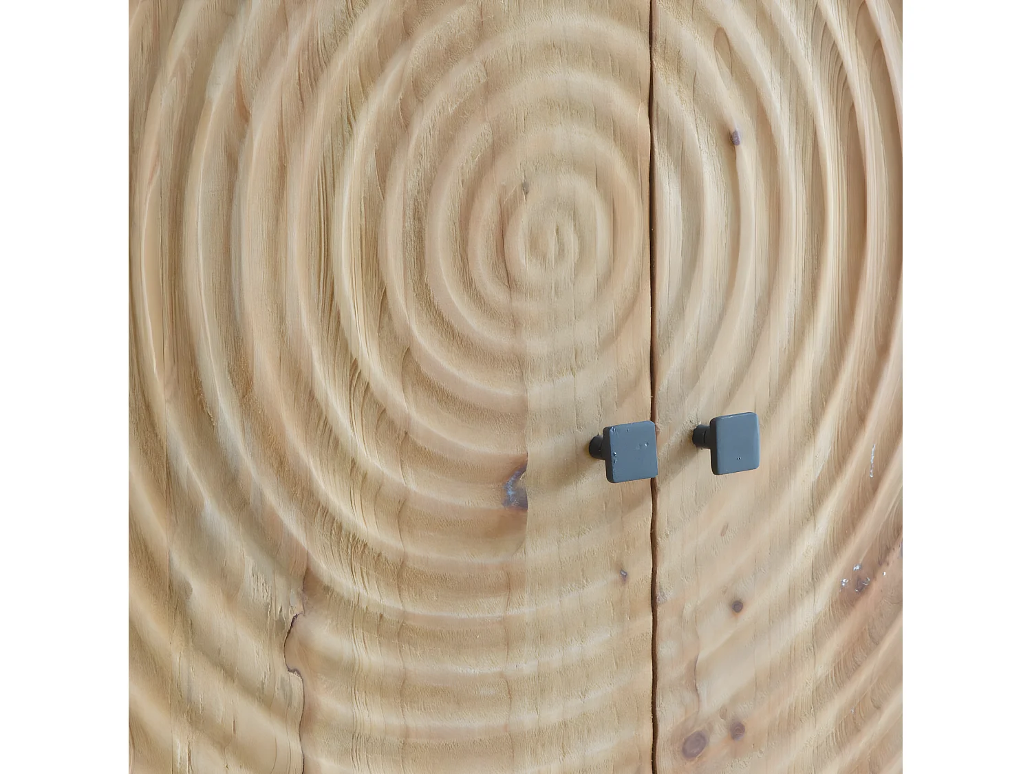 Armoire en pin et métal Rondin