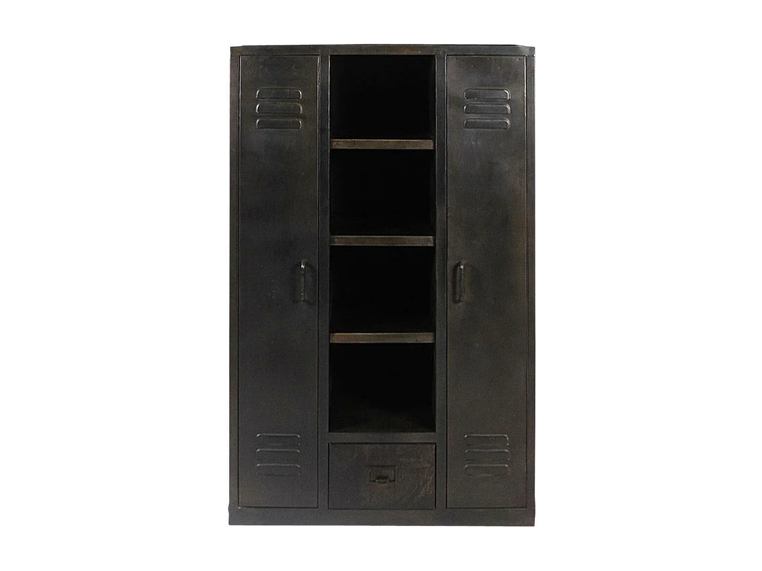 Armoire en métal noir 2 portes Locker
