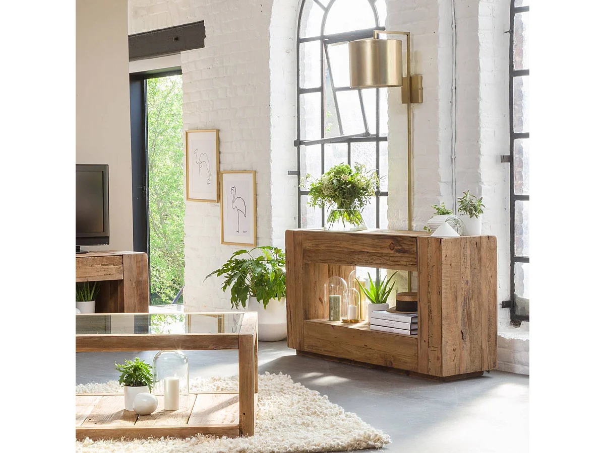 Console en bois recyclé Blaise