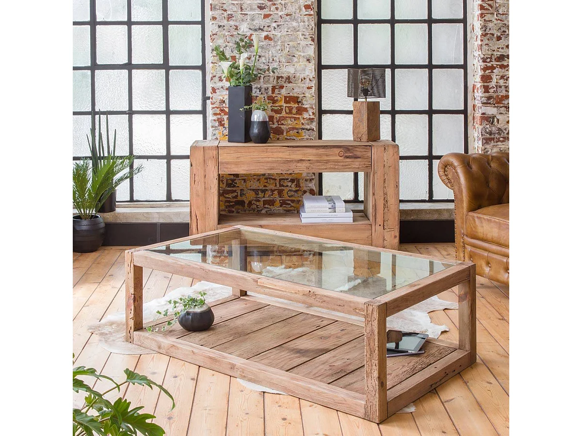 Console en bois recyclé Blaise