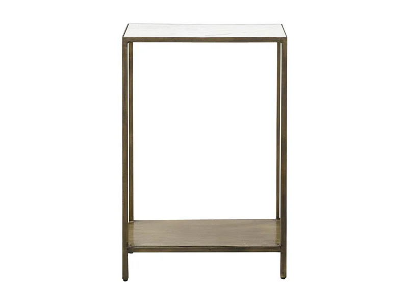 Console en métal et marbre Pomme