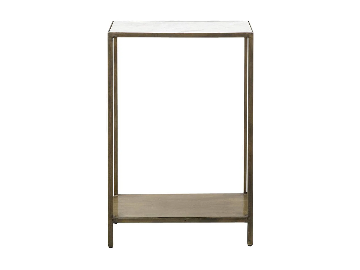 Console en métal et marbre Pomme