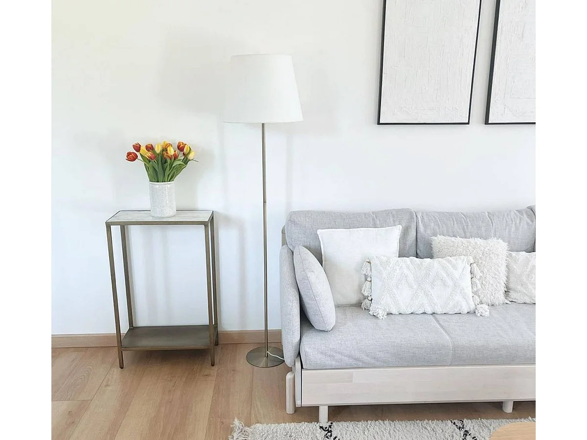 Console en métal et marbre Pomme