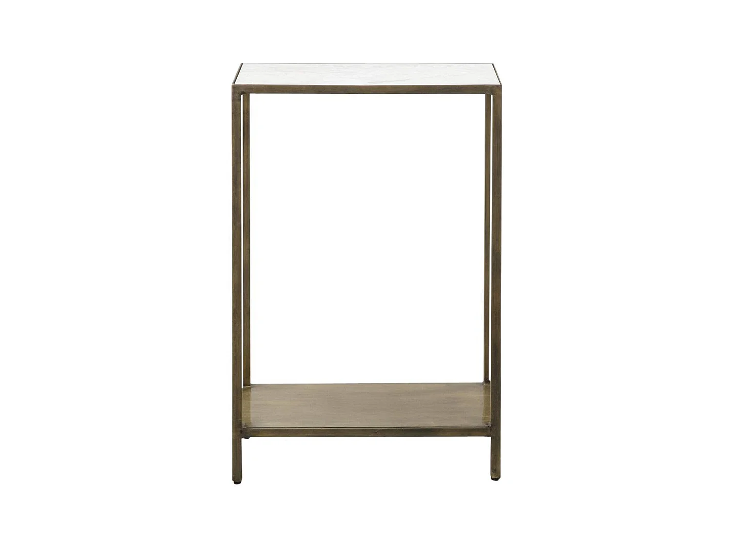 Console en métal et marbre Pomme