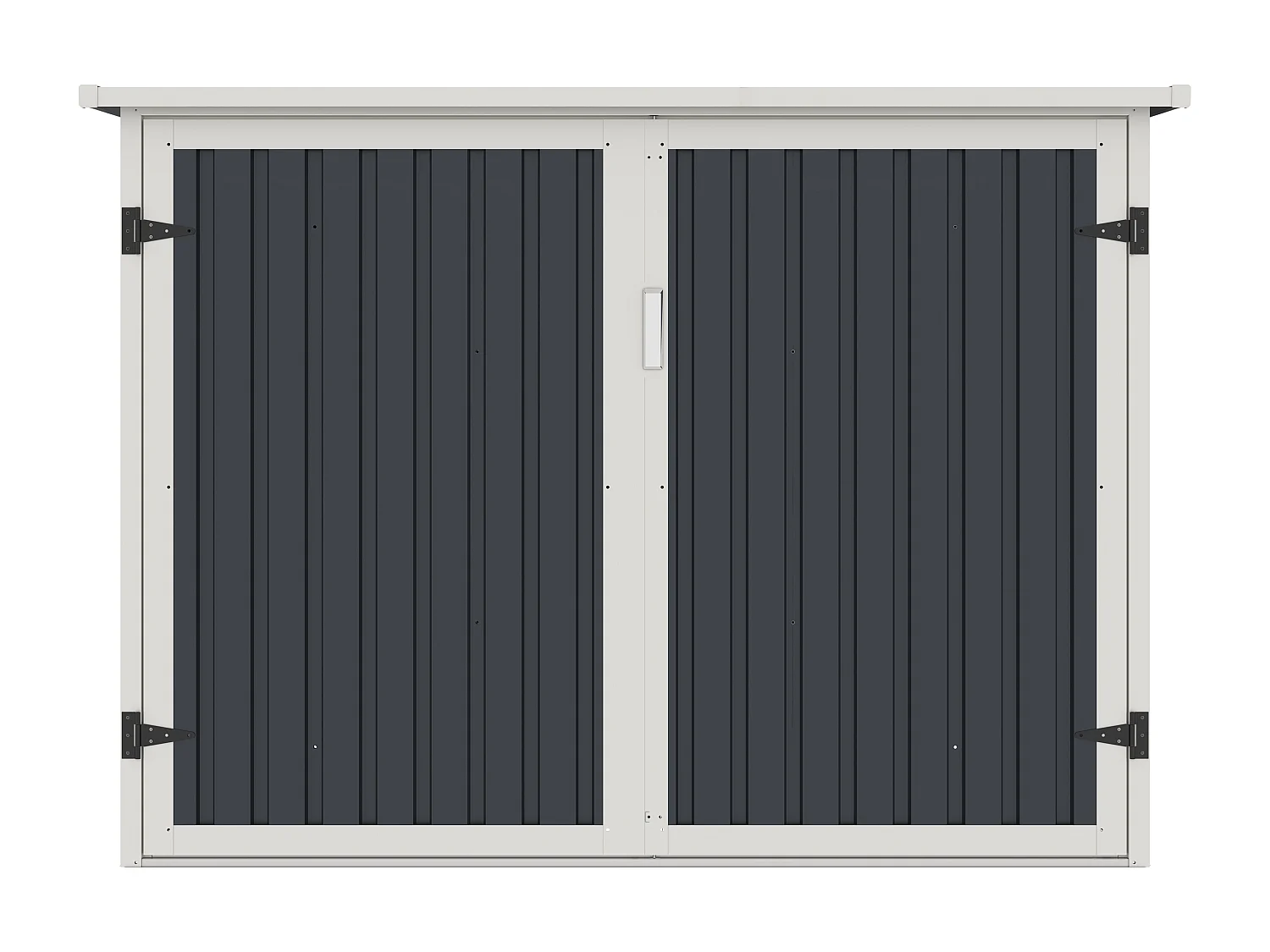 Abrigo para bicicletas metal aço galvanizado cinza antracite 4 m² para 4 bicicletas - NIKI