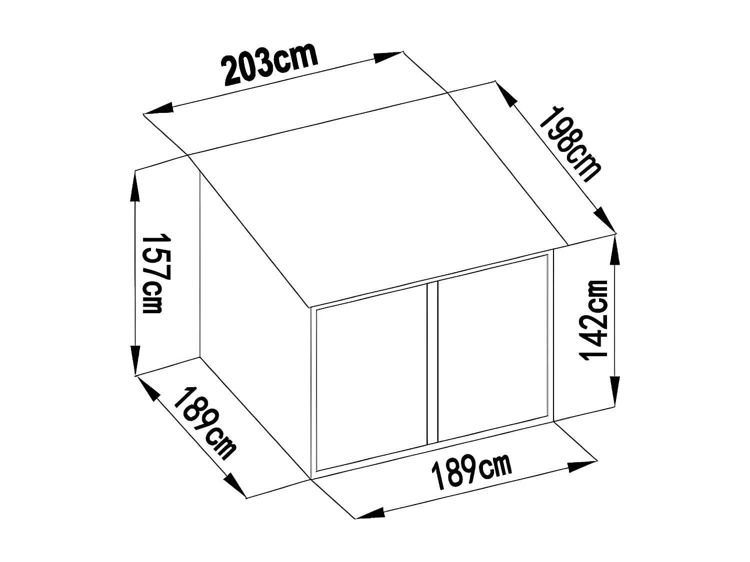 Abrigo para bicicletas metal aço galvanizado cinza antracite 4 m² para 4 bicicletas - NIKI