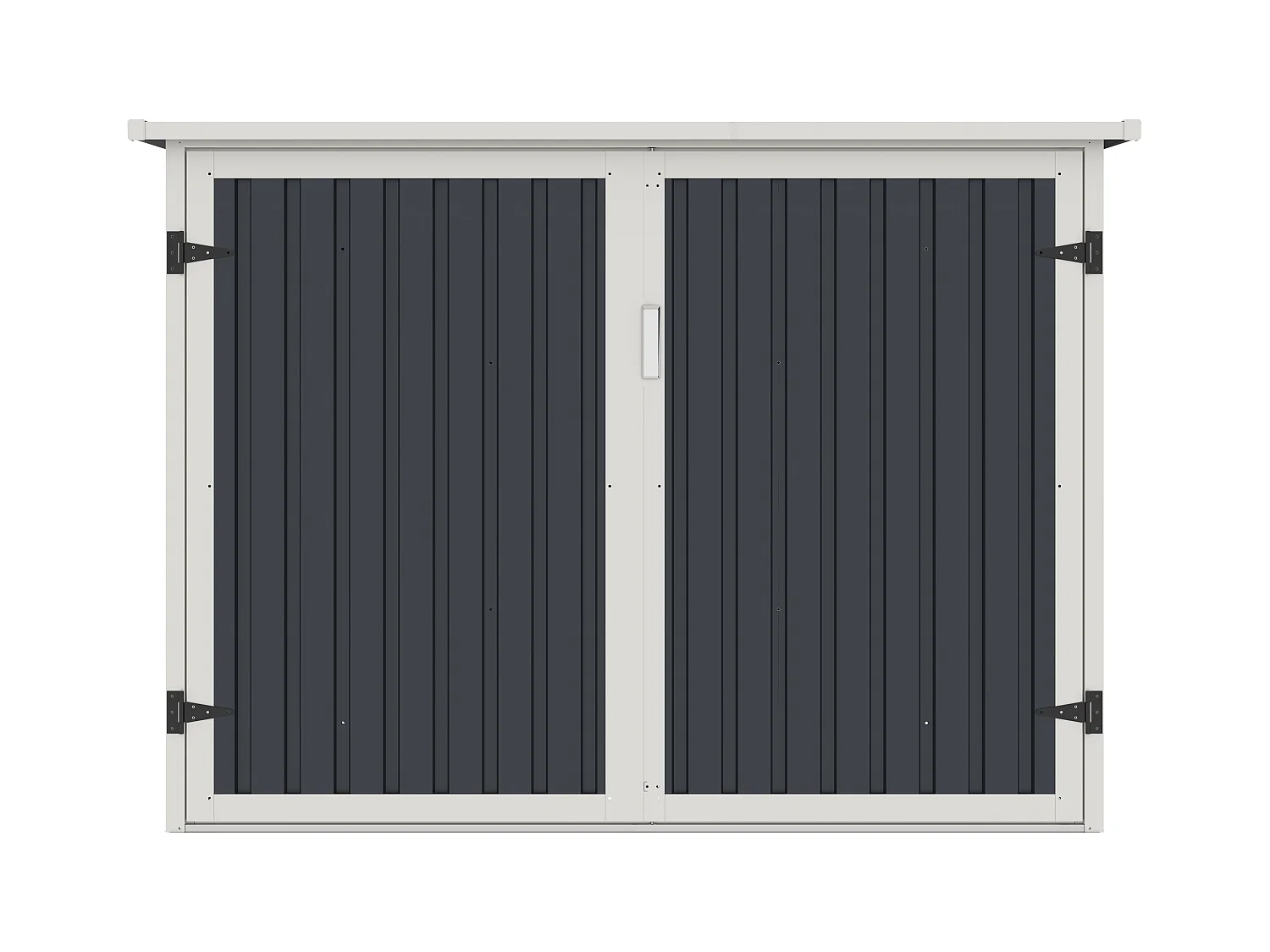 Abri à vélo métal en acier galvanisé gris anthracite 4 m² pour 4 vélos - NIKI