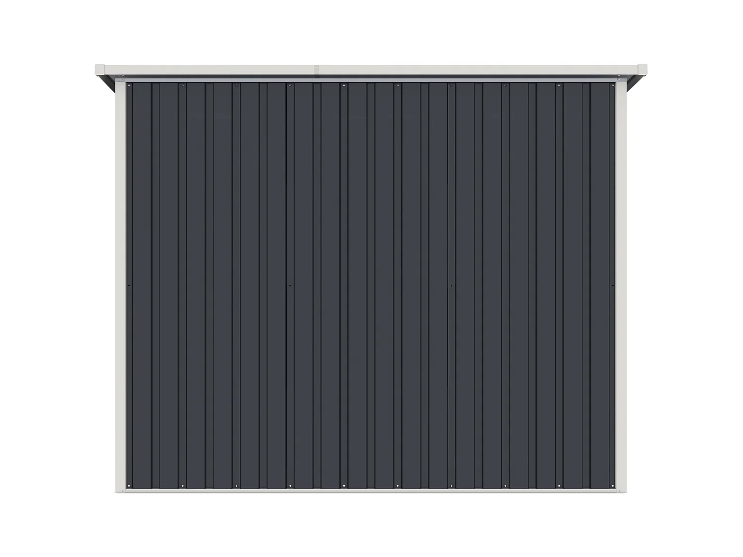 Abri à vélo métal en acier galvanisé gris anthracite 4 m² pour 4 vélos - NIKI