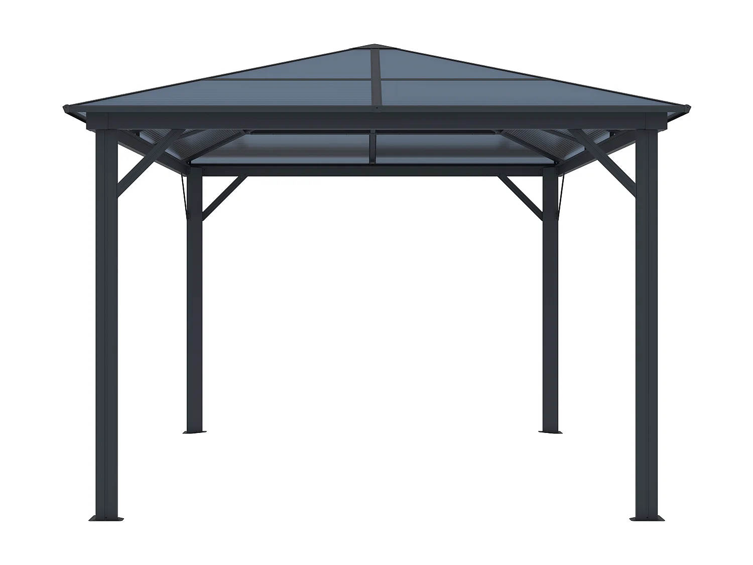 Pergola 3 x 3,95 m 11,8 m² in Alluminio - RADELA
