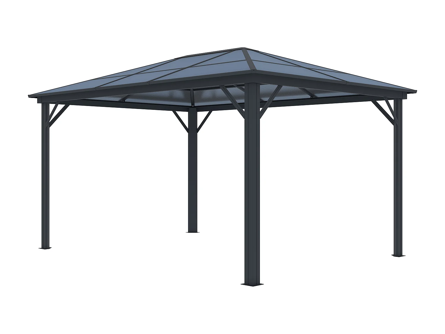 Pergola 3 x 3,95 m 11,8 m² in Alluminio - RADELA