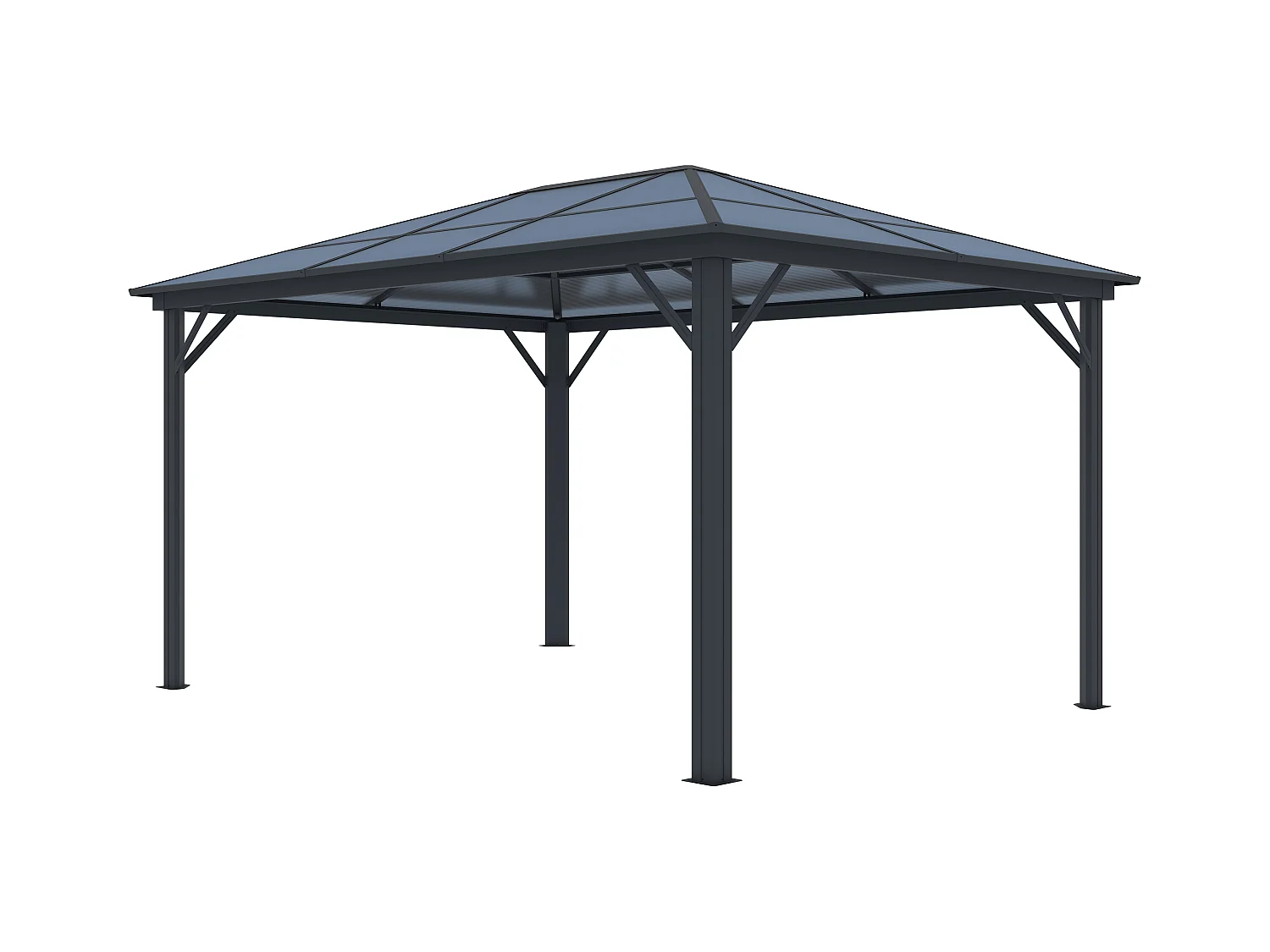 Gartenpavillon aus Aluminium - 3 x 3,95 m - 11,8 m² - RADELA