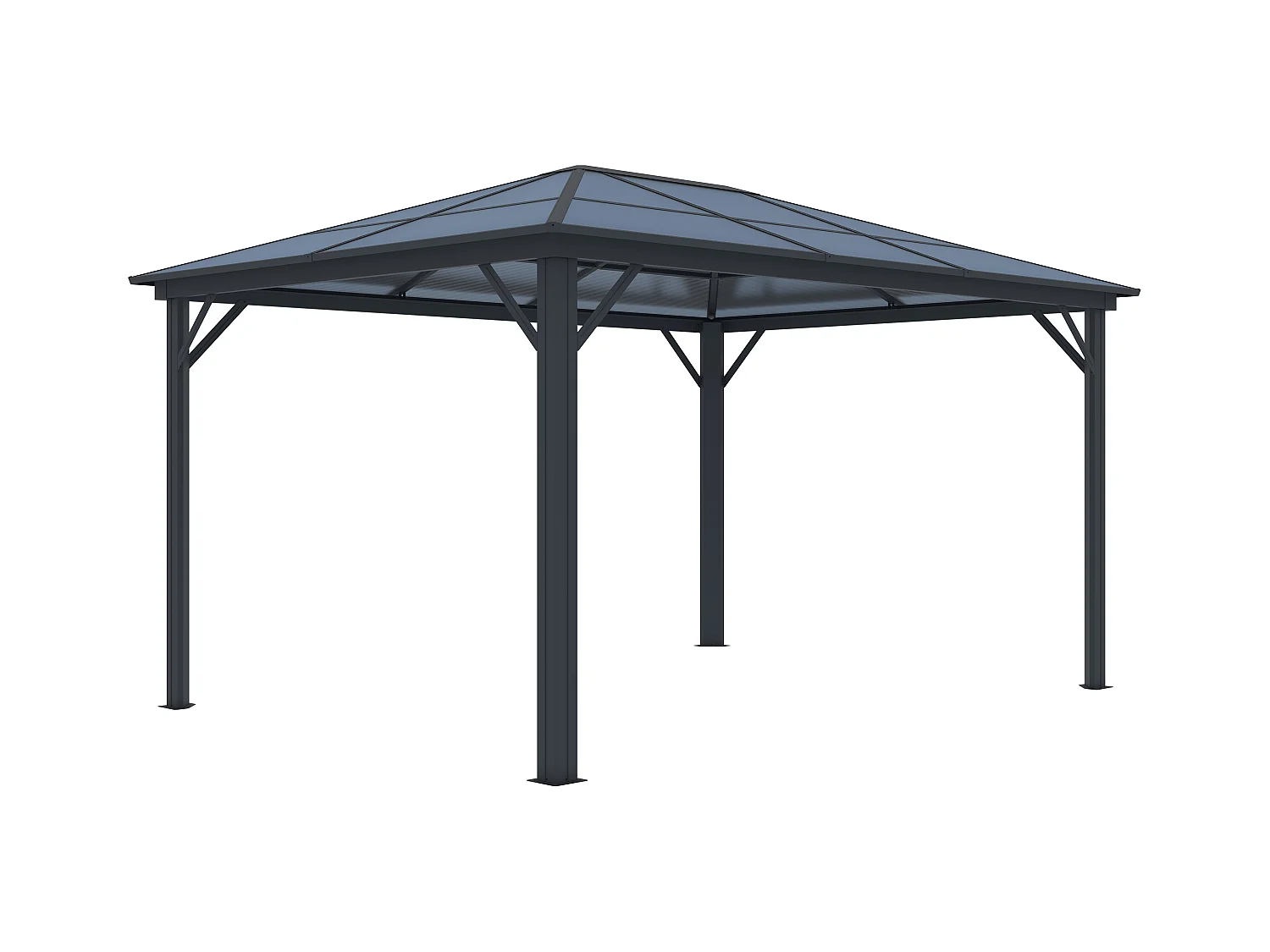 Gartenpavillon aus Aluminium - 3 x 3,95 m - 11,8 m² - RADELA