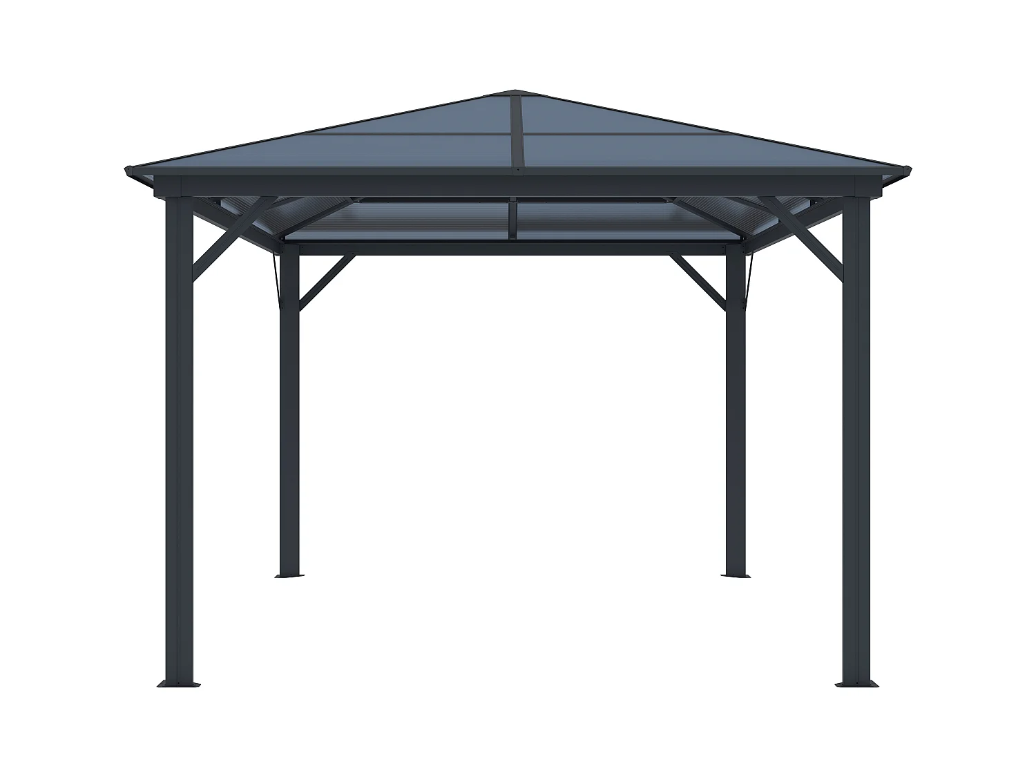 Gartenpavillon aus Aluminium - 3 x 3,95 m - 11,8 m² - RADELA