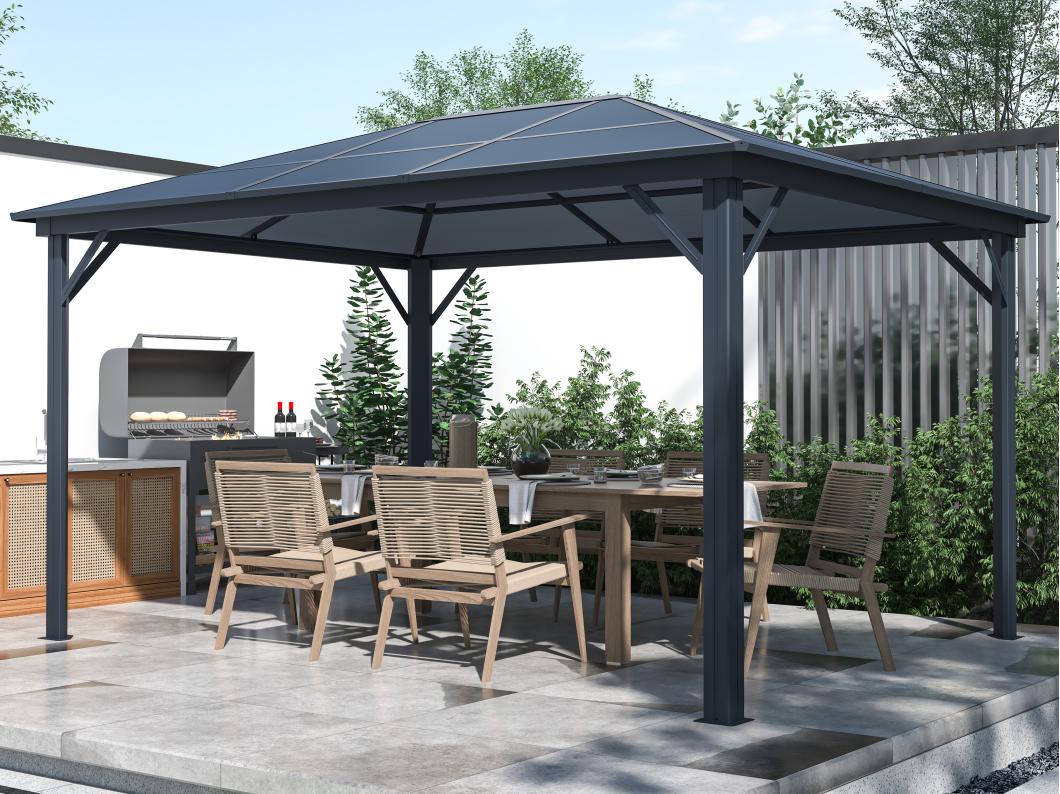 Prieel van aluminium 3 x 3,95 m 11,8 m² - RADELA