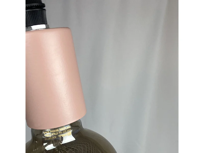 Applique murale pendante en bois et métal rose - FELO 1242