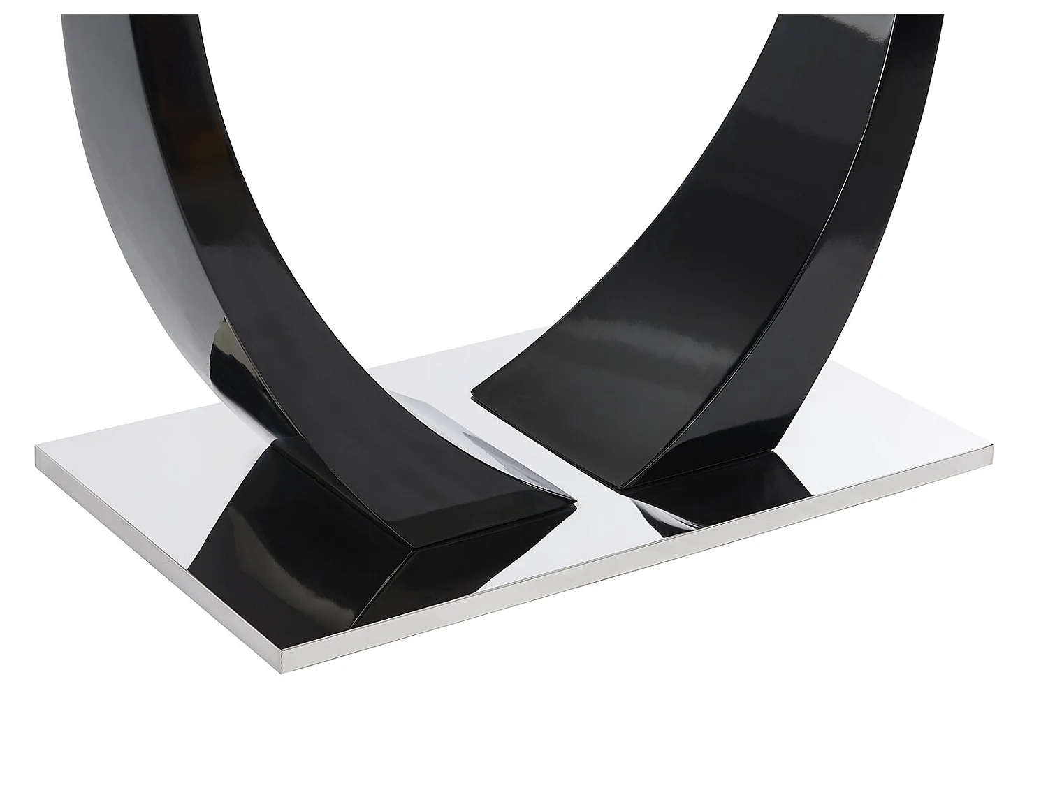 Esstisch - 8 Personen - MDF & Glas - Schwarz - MEZZO