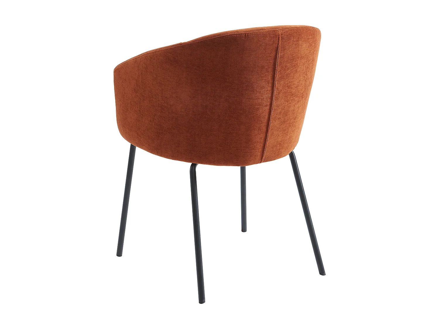 Lot de 2 chaises avec accoudoirs en tissu et métal - Terracotta - MORONI de Pascal MORABITO