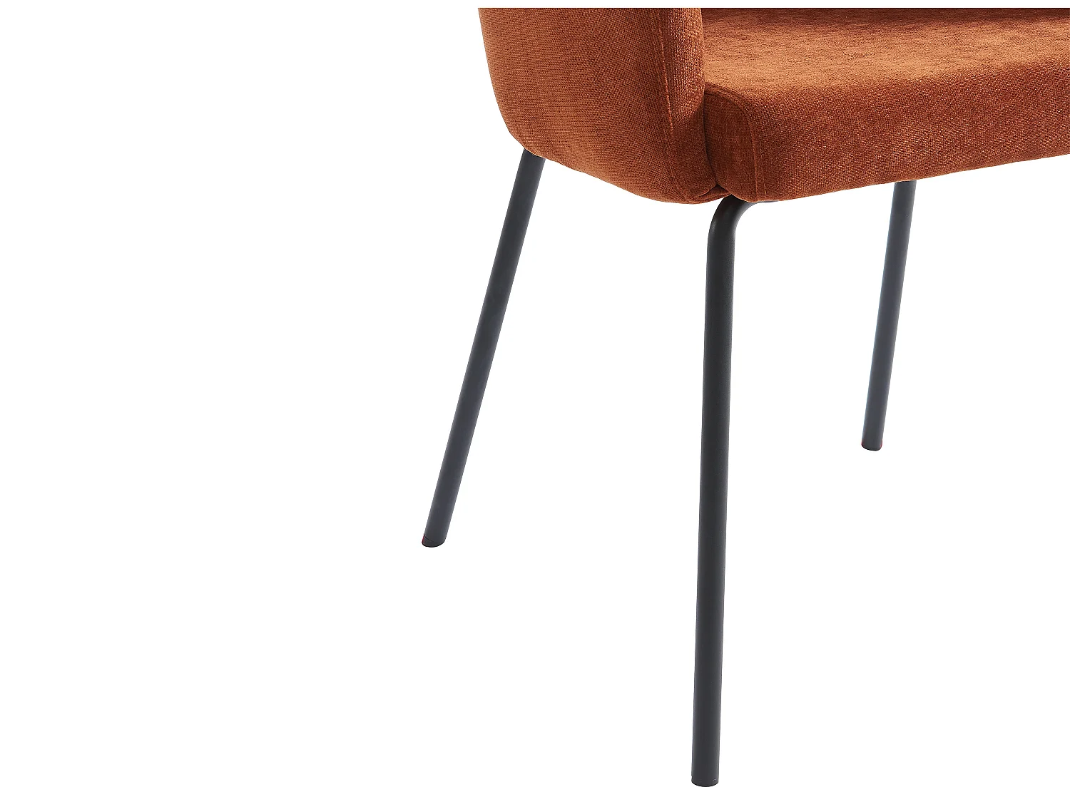 Lot de 2 chaises avec accoudoirs en tissu et métal - Terracotta - MORONI de Pascal MORABITO