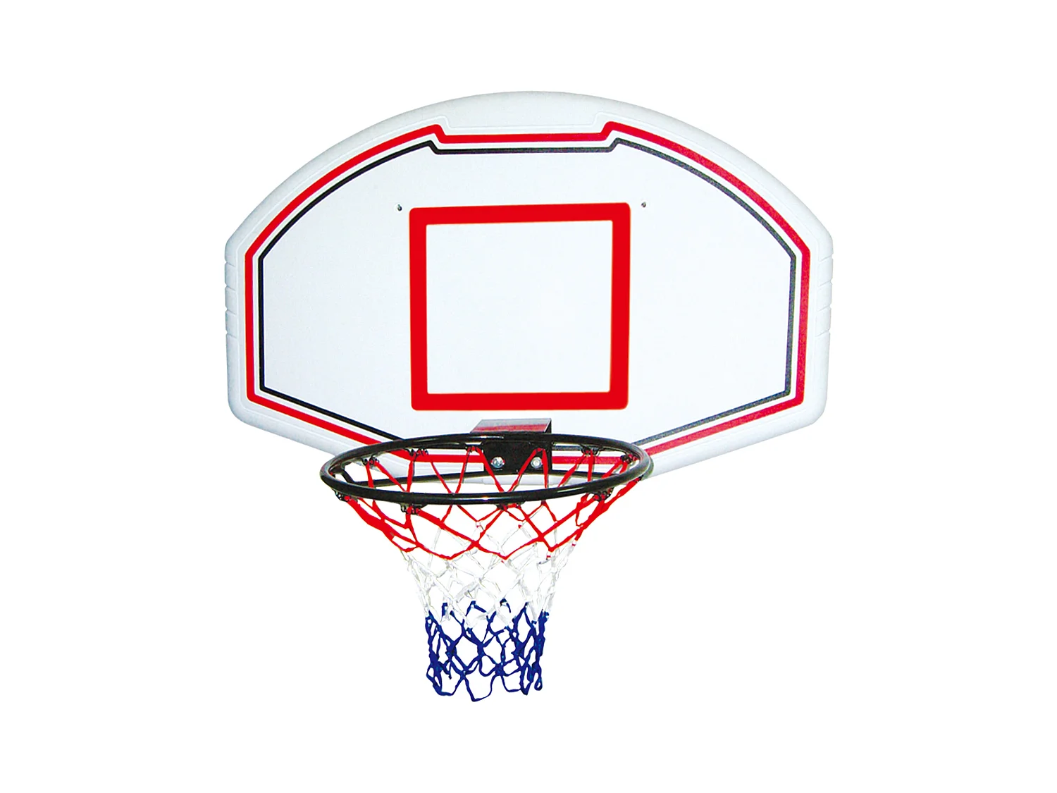 Cesto de basquetebol de parede branco L111 x A77 cm - BEMIDJI