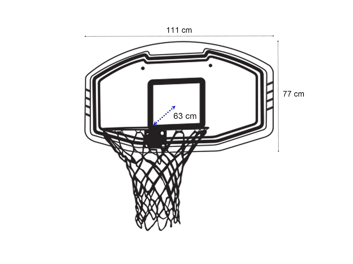 Canasta blanco - Ancho 111 x Alt. 77 cm - BEMIDJI