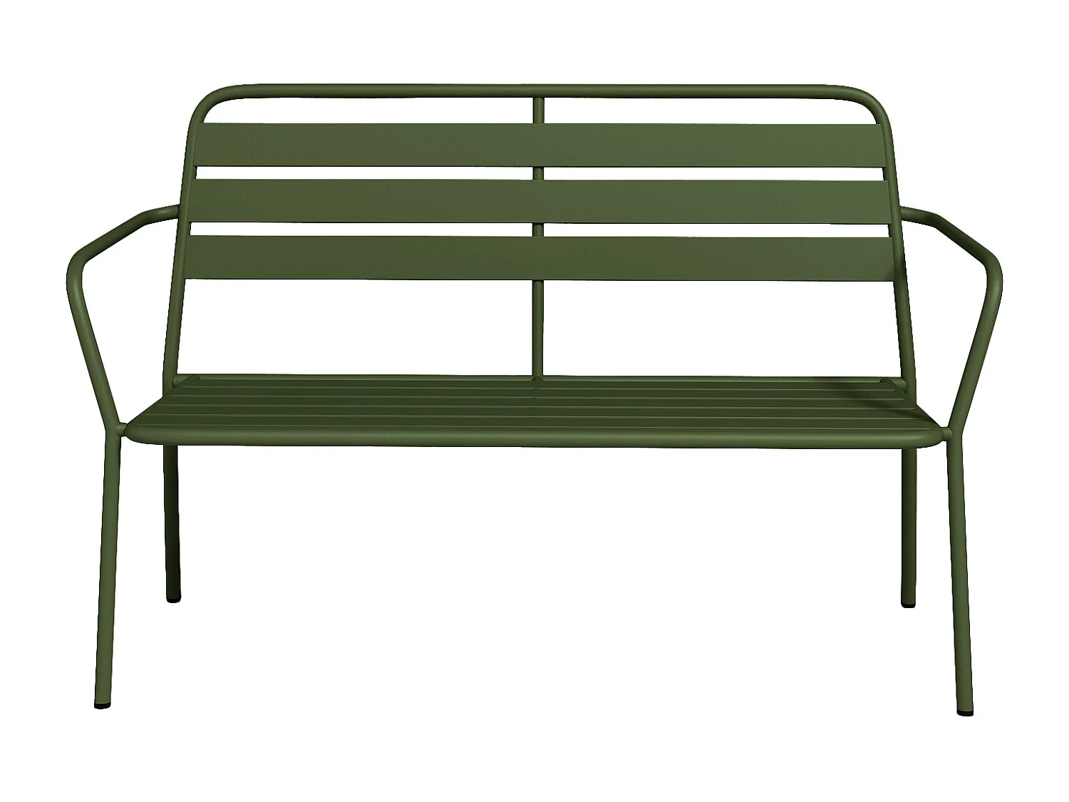 Tuinbankje van metaal - Kaki - MIRMANDE