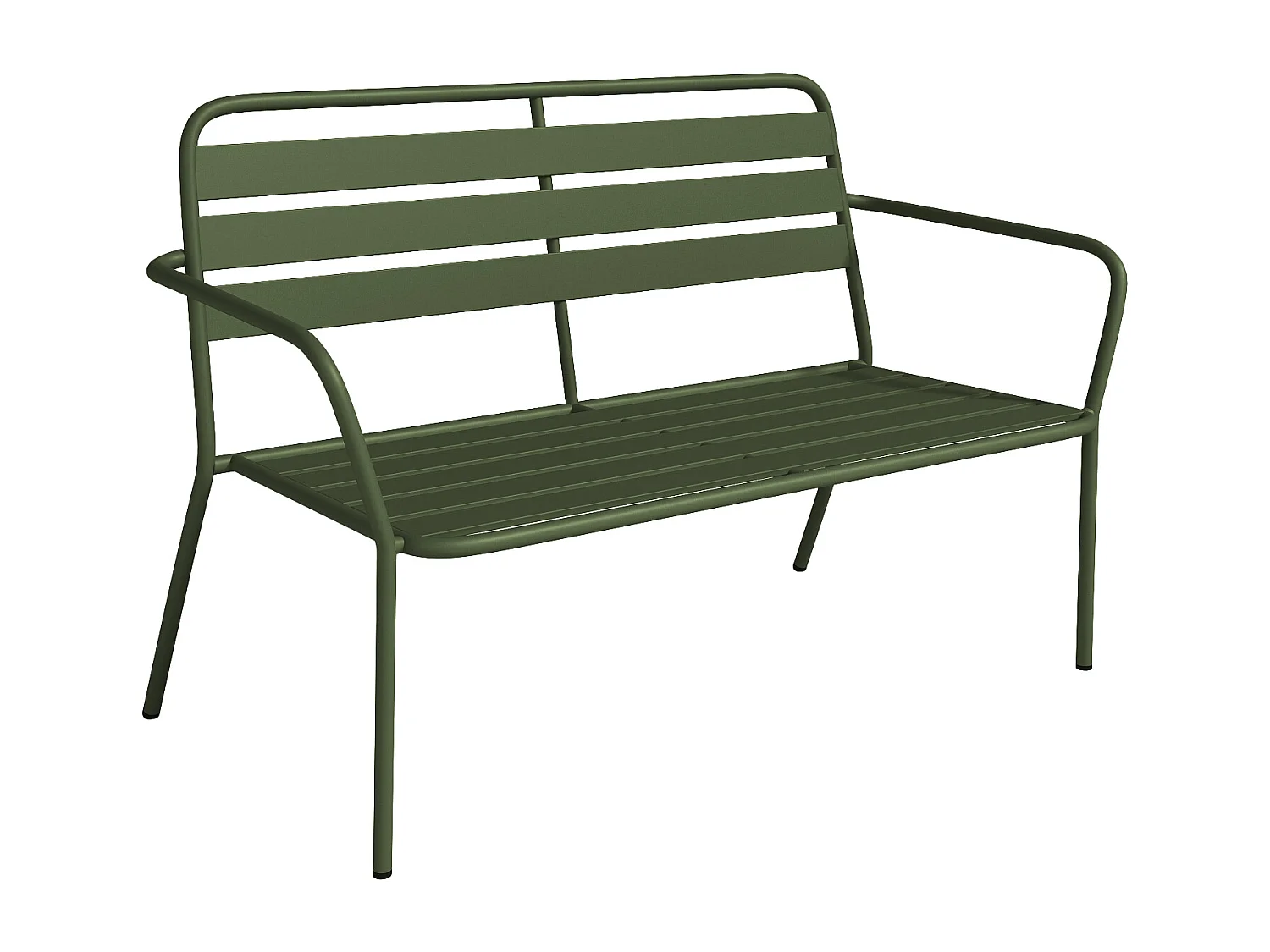 Gartenbank - Metall - Khaki - MIRMANDE von MYLIA