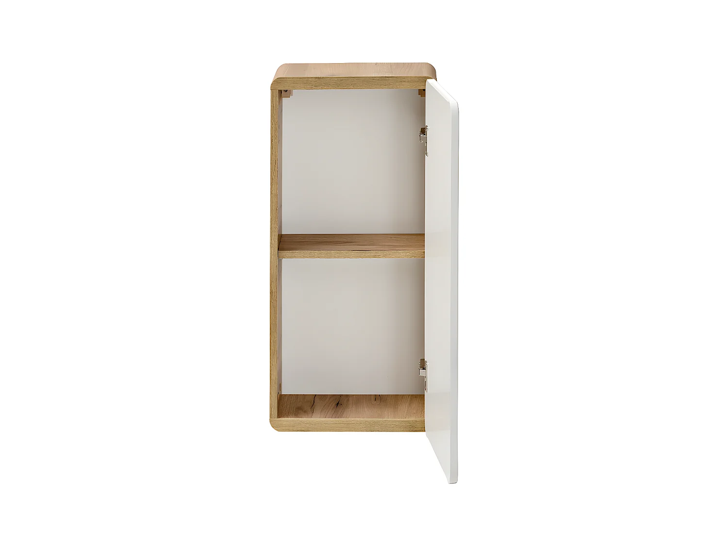 Mueble de baño color natural y blanco Ancho 35 x Prof. 22 x Alt. 75 cm - ARUBA