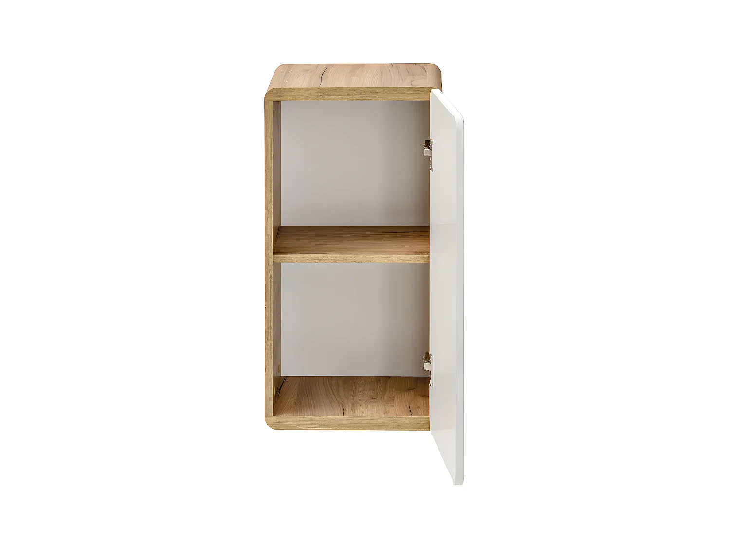 Mueble de baño color natural y blanco Ancho 32 x Prof. 35 x Alt. 68 cm - ARUBA