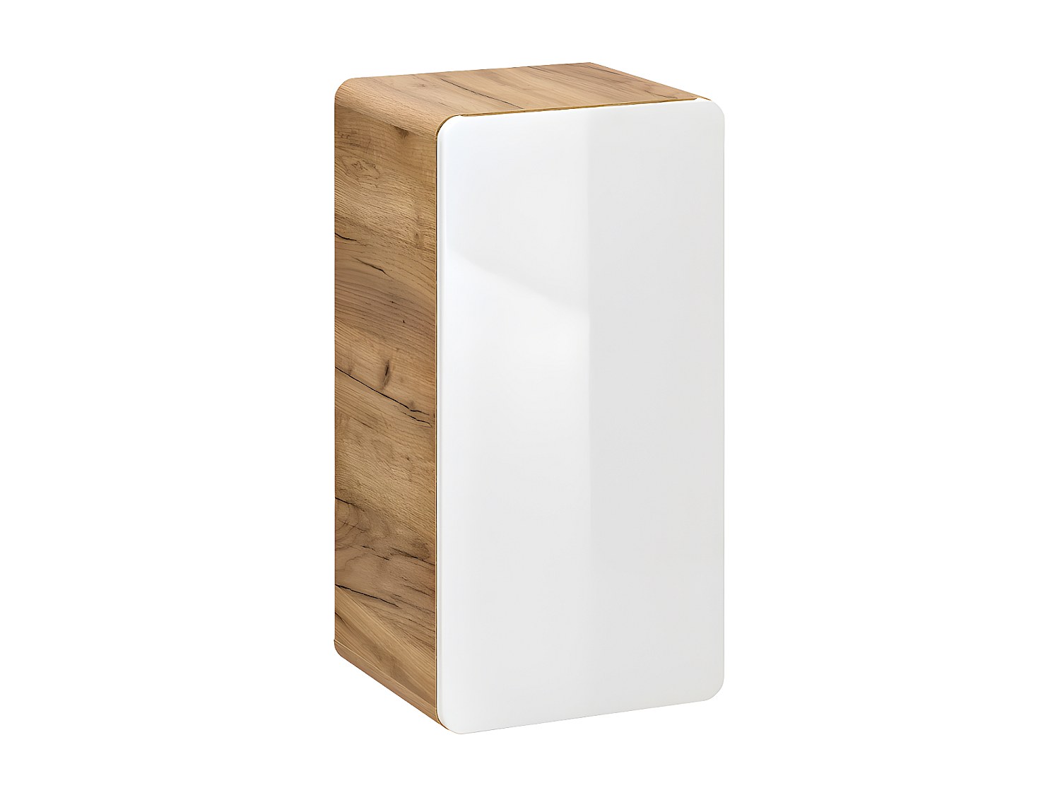 Hängende Badezimmersäule - 32 x 35 x 68 cm - Naturfarben & Weiß - ARUBA günstig online kaufen