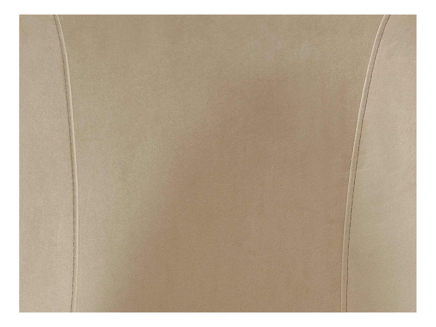 Set med 2 stolar i sammet och guldmetall - Beige - POLPONA