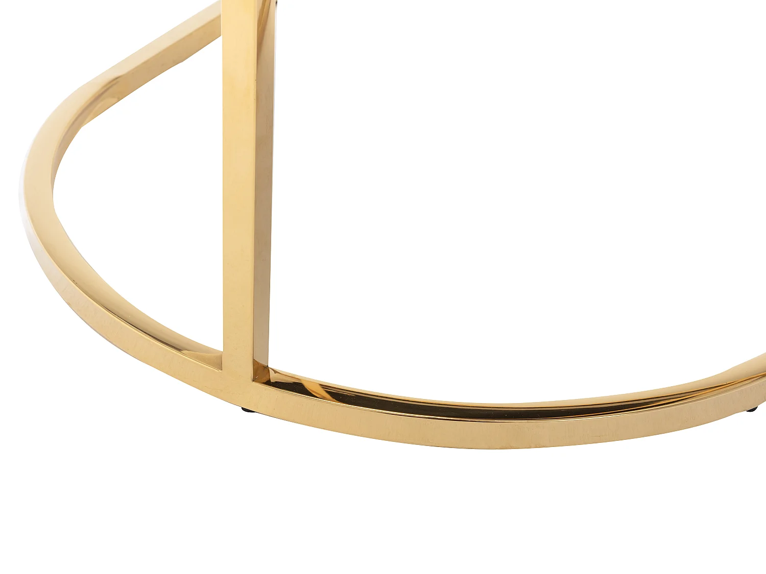 Stuhl mit Armlehnen - Bouclé-Stoff & Metall - Weiß & Goldfarben - PERIA von Pascal MORABITO