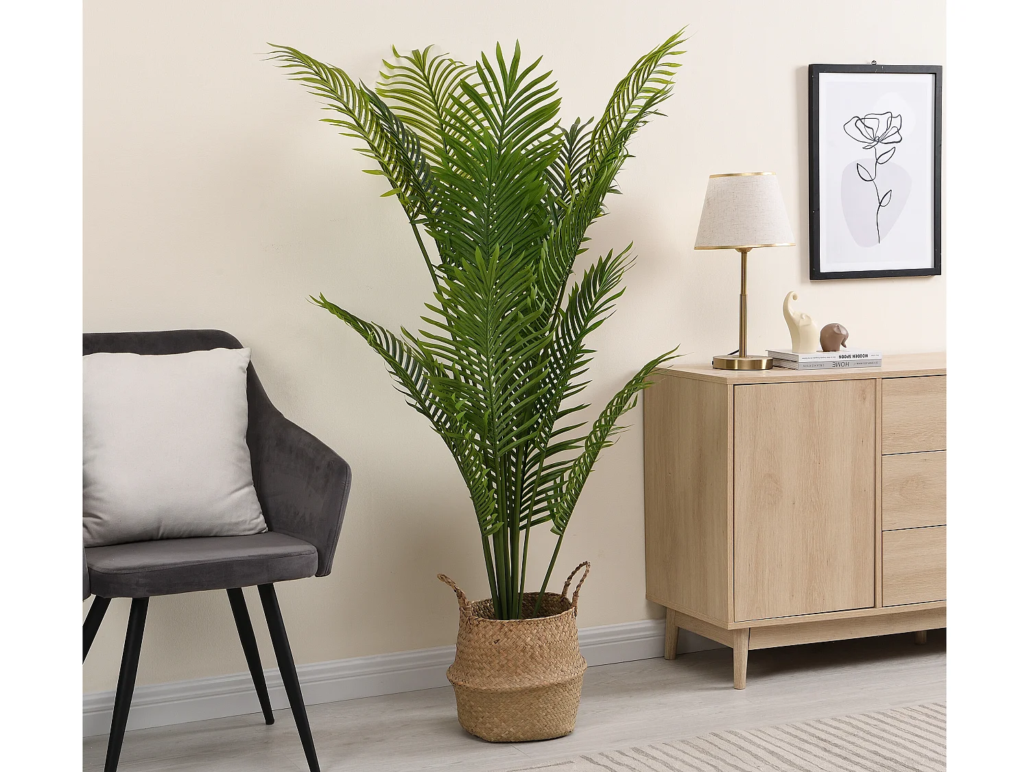 Arbre artificiel palmier avec pot - H.160 - PALMITA