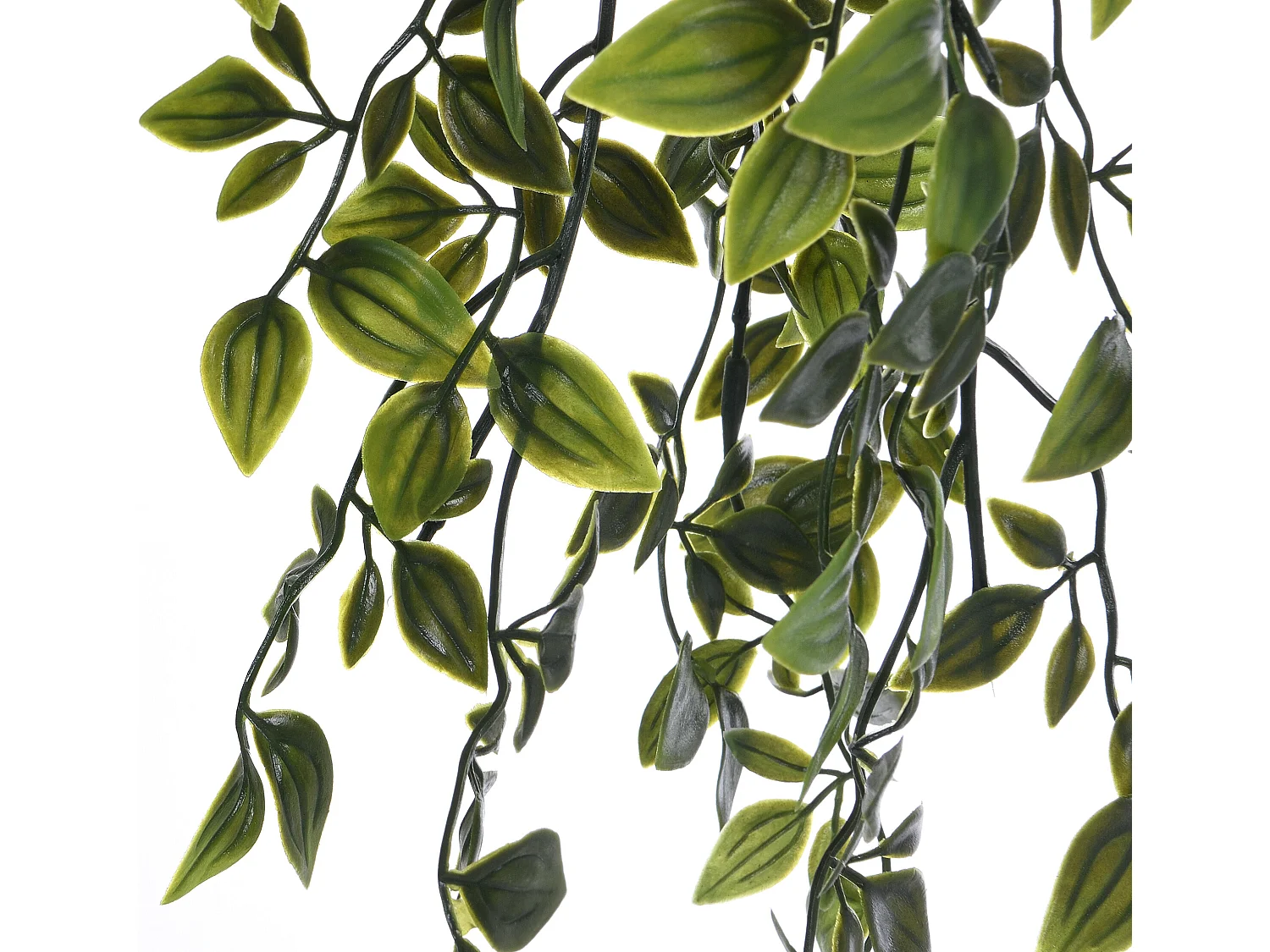 Plante artificielle tombante avec pot en céramique - H.70 x L.20 cm - vert - BAHIANA