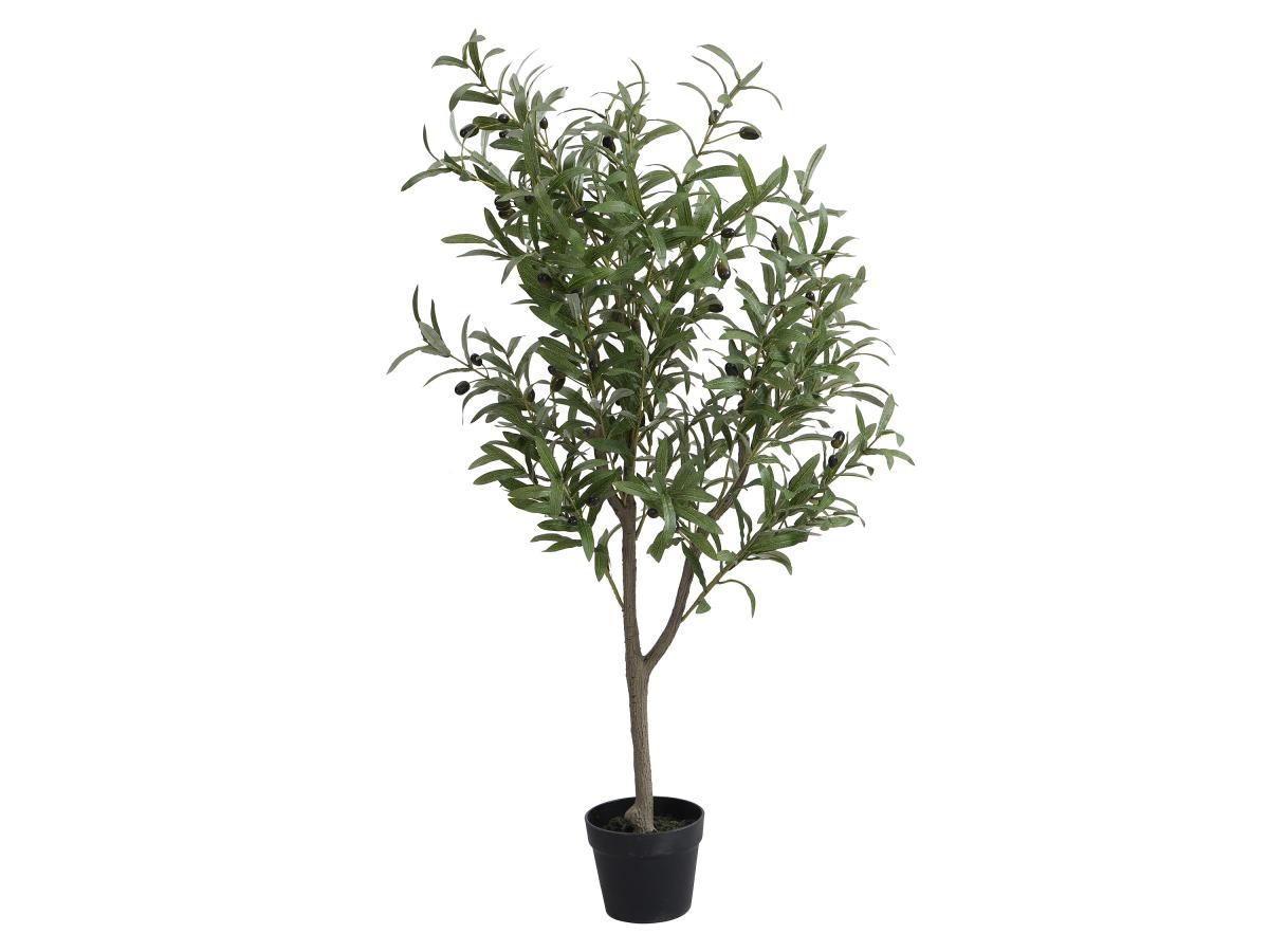 Kunstpflanze Olivenbaum mit Topf - 120 cm - HUESCA günstig online kaufen