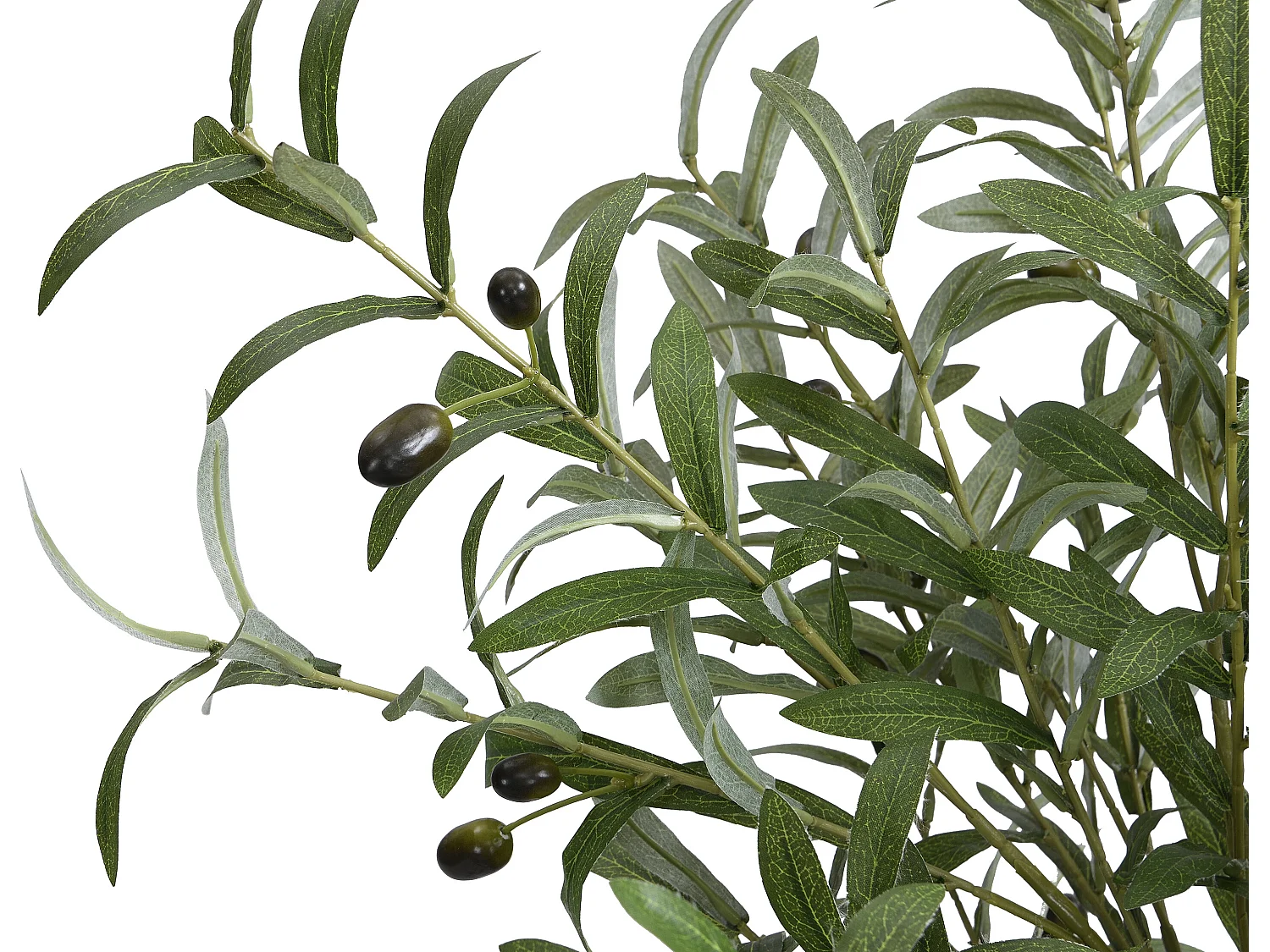 Kunstig oliventre med potte - H.120 x D.40 cm - HUESCA