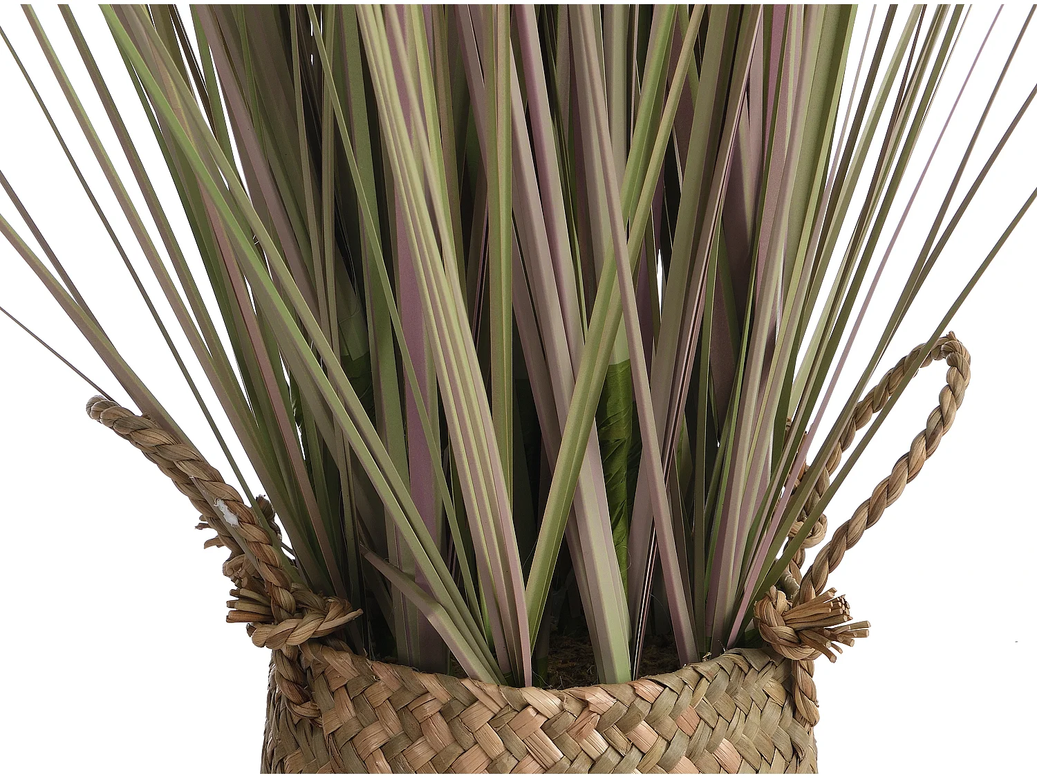 Plante graminée artificielle avec pot tissé - H.80 - BEGURA