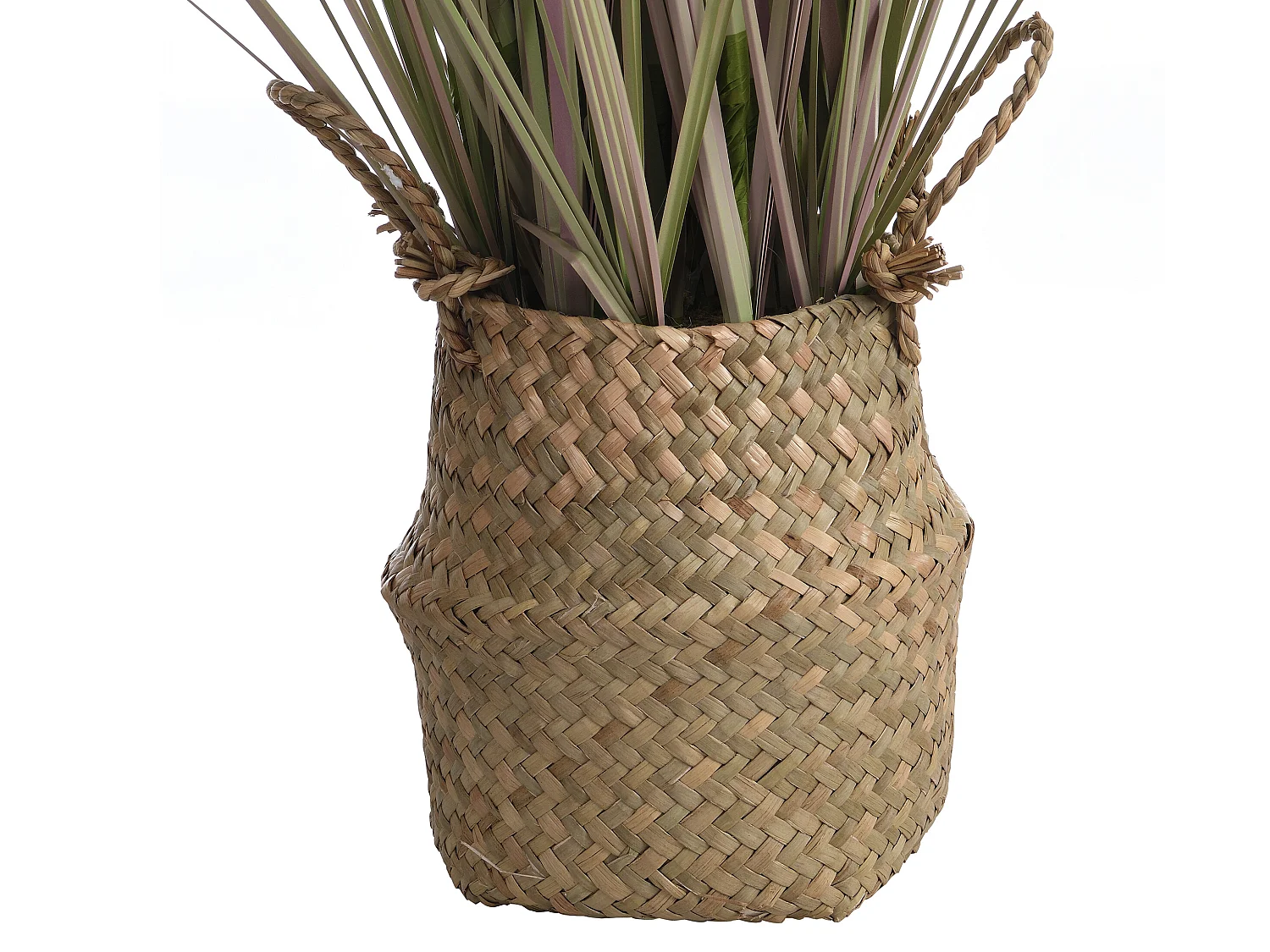 Plante graminée artificielle avec pot tissé - H.80 - BEGURA